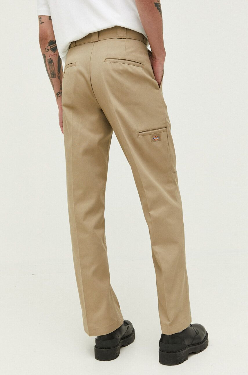 Dickies Kalhoty pánské zelená barva jednoduché DK0A4XK3KHK1-KHAKI - Pepit.cz