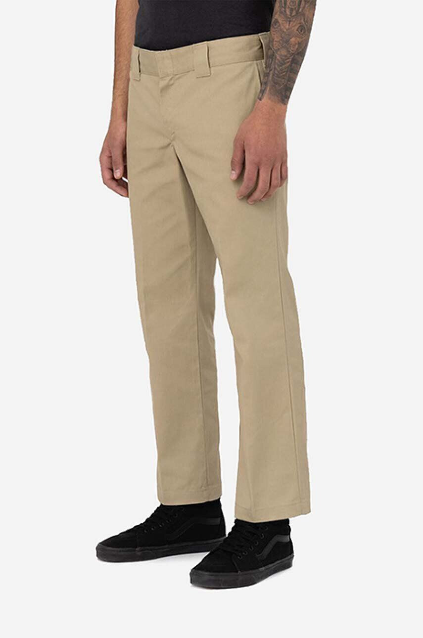 Dickies Kalhoty Work Pant Rec pánské béžová barva jednoduché DK0A4XK9KHK-brown - Pepit.cz