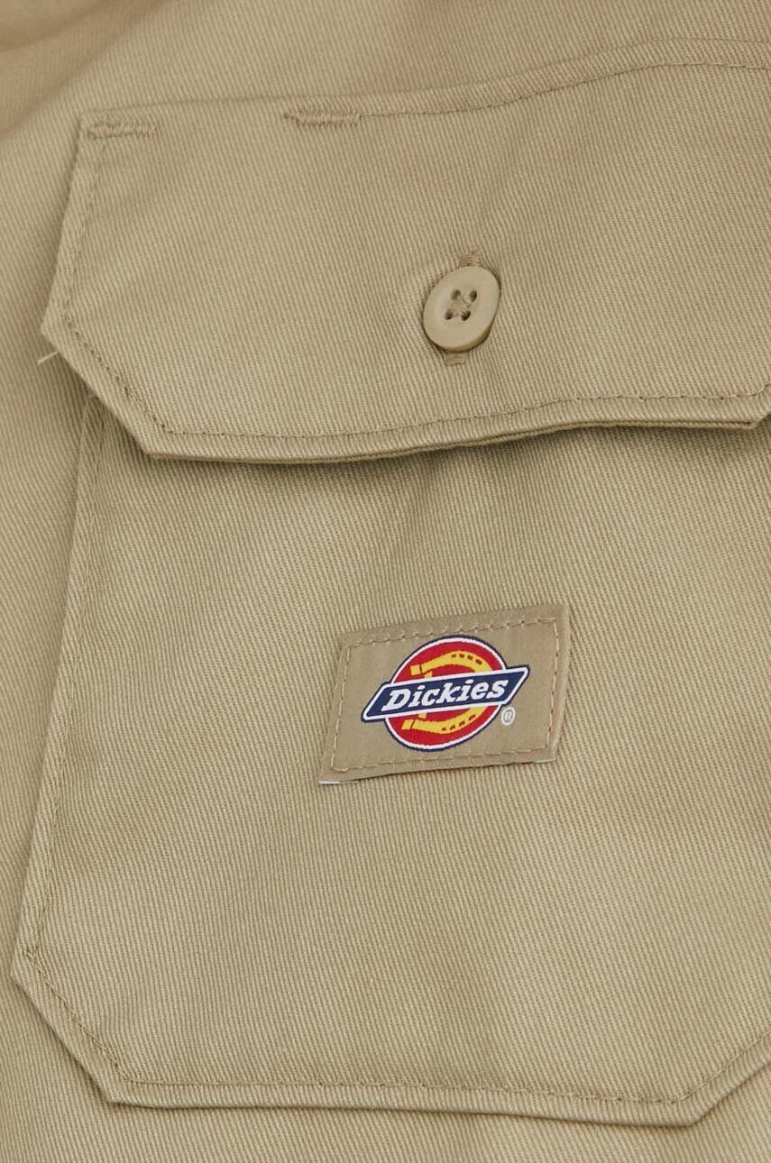 Dickies Košile dámská zelená barva relaxed s klasickým límcem - Pepit.cz