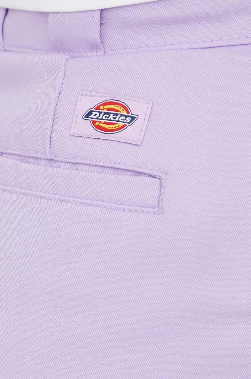 Dickies Kraťasy dámské fialová barva hladké high waist - Pepit.cz