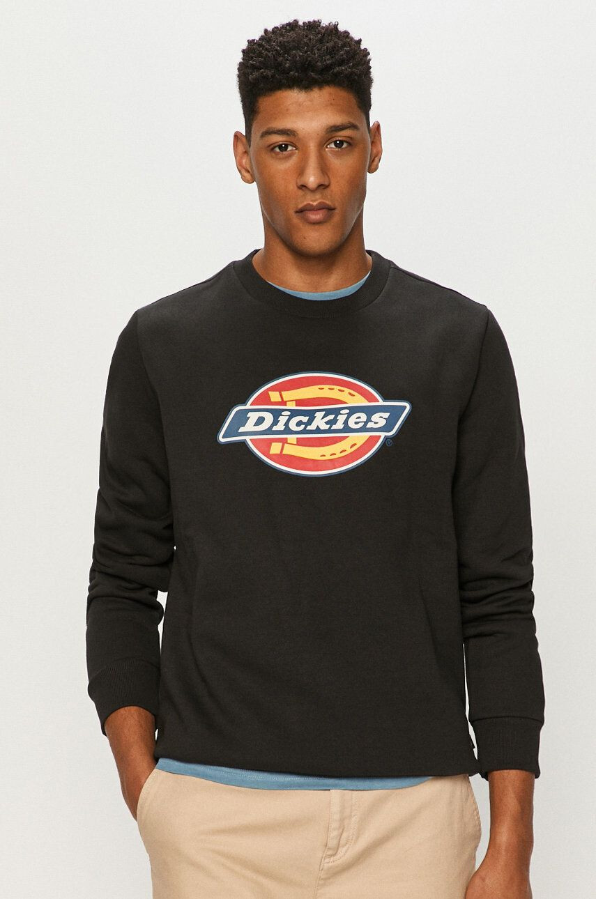 Dickies Mikina pánská černá barva s potiskem DK0A4XCIBLK-BLACK - Pepit.cz