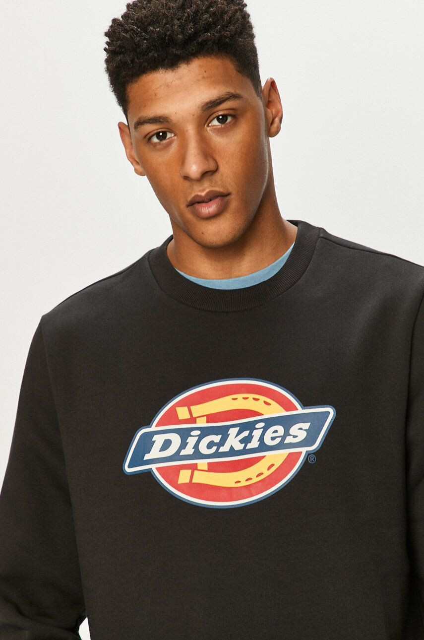 Dickies Mikina pánská černá barva s potiskem DK0A4XCIBLK-BLACK - Pepit.cz