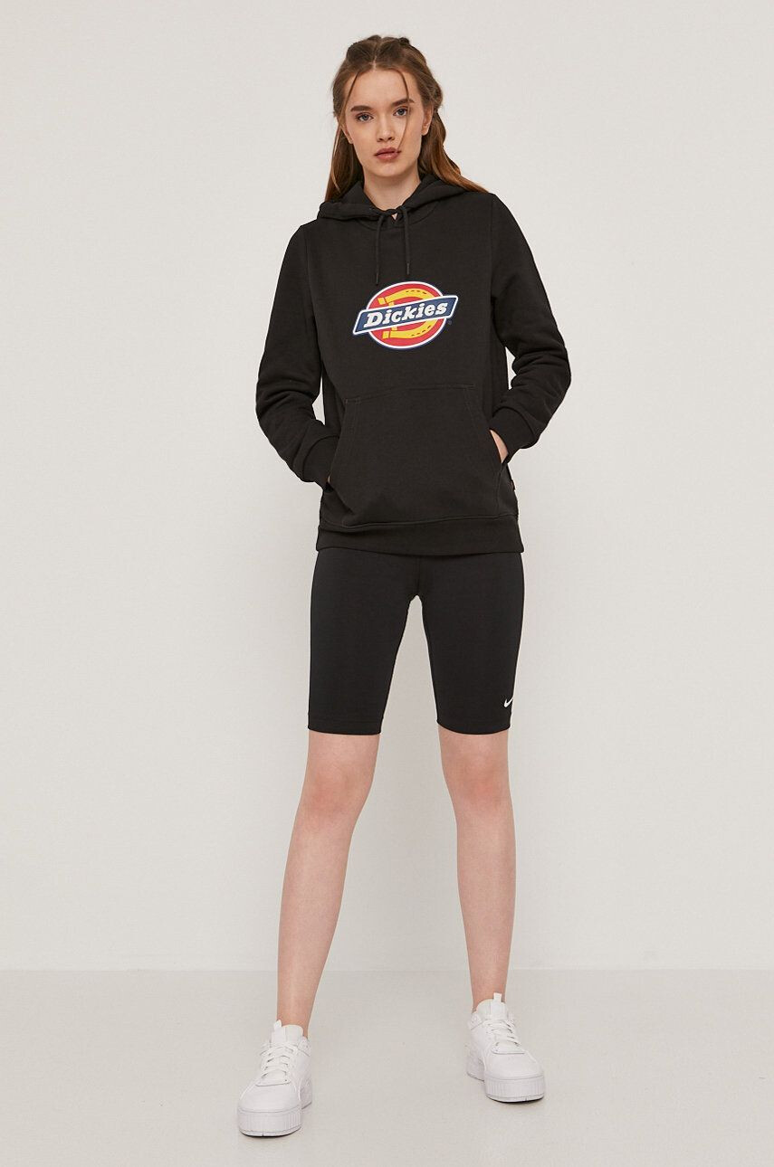 Dickies Mikina dámská černá barva s potiskem DK0A4XCCBLK-BLACK - Pepit.cz