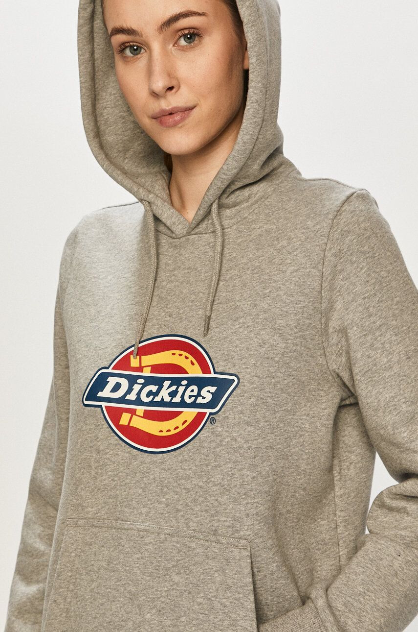 Dickies Mikina pánská šedá barva s potiskem - Pepit.cz