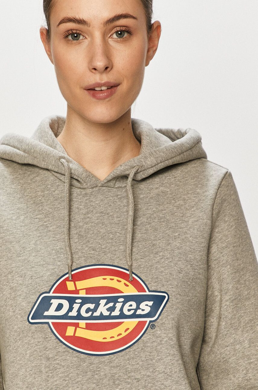 Dickies Mikina pánská šedá barva s potiskem - Pepit.cz