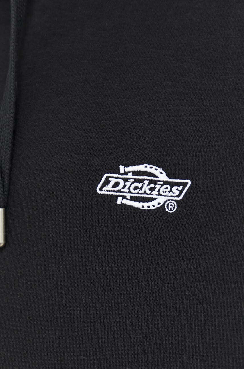 Dickies Mikina pánská černá barva s kapucí hladká - Pepit.cz