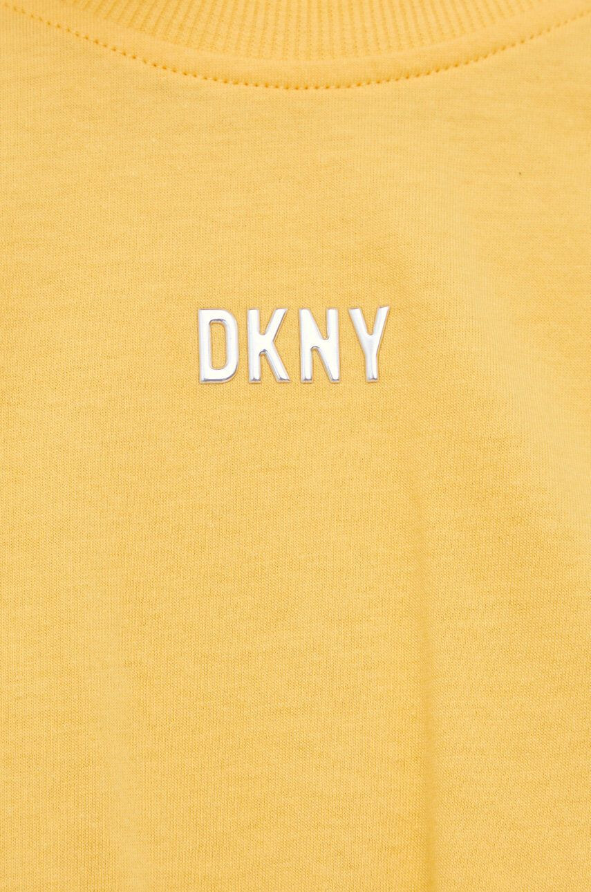 DKNY Bavlněné tričko růžová barva - Pepit.cz