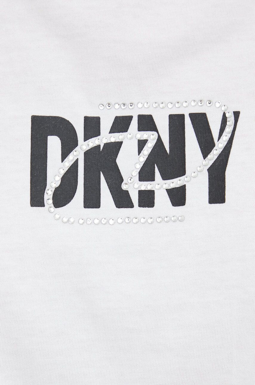 DKNY Bavlněný top bílá barva - Pepit.cz