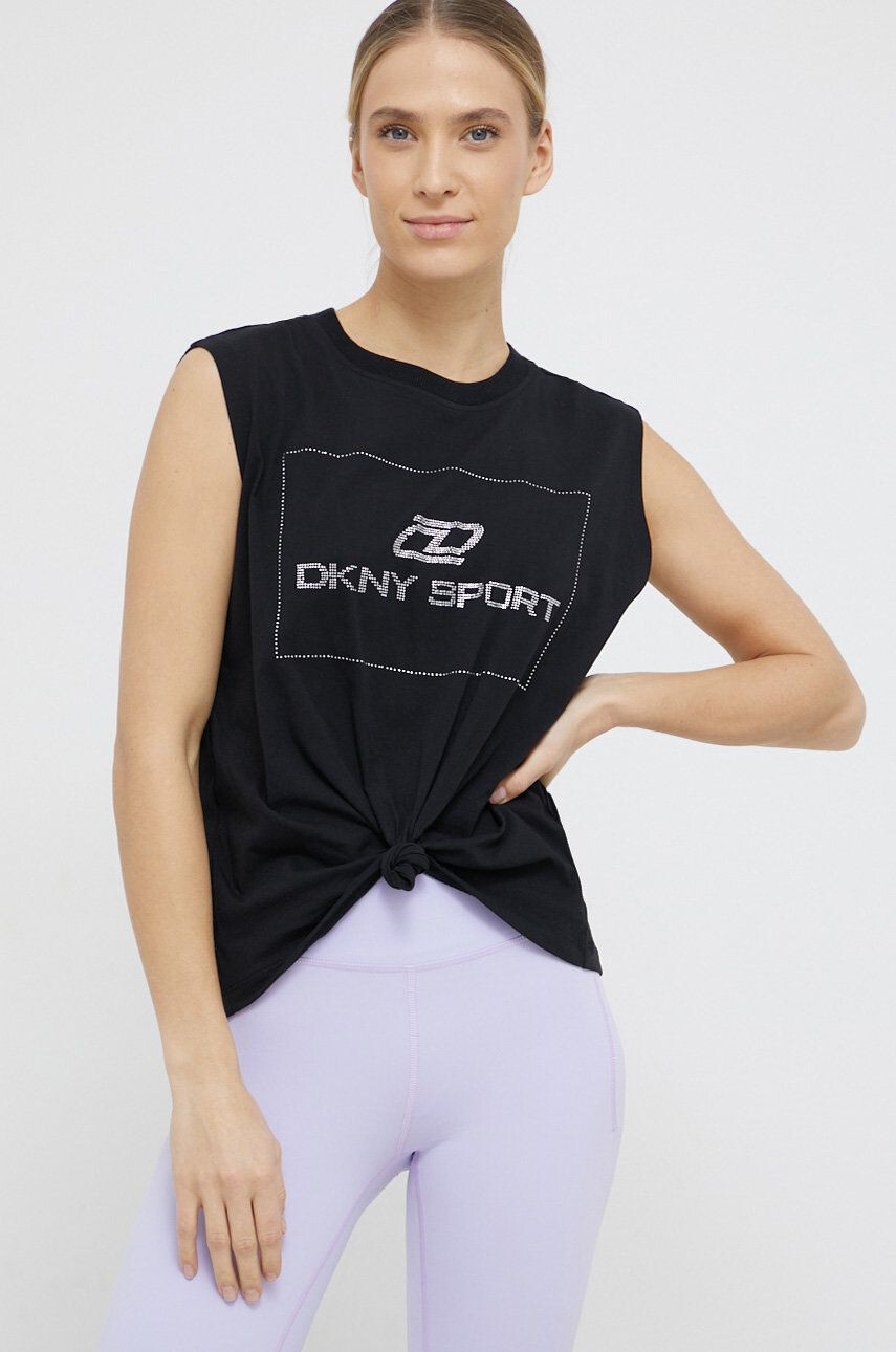 DKNY Bavlněný top - Pepit.cz