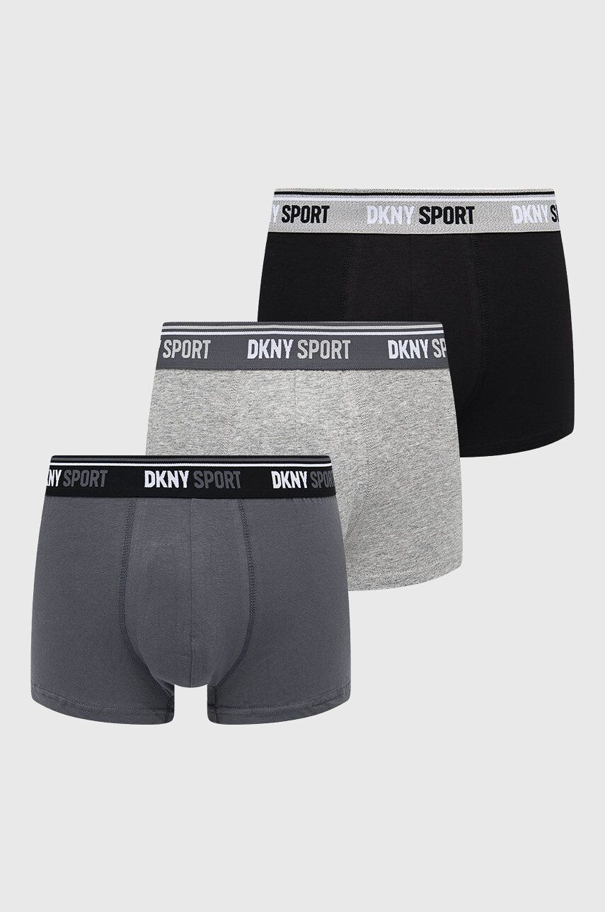 DKNY Boxerky ( 3-pak) pánské šedá barva - Pepit.cz