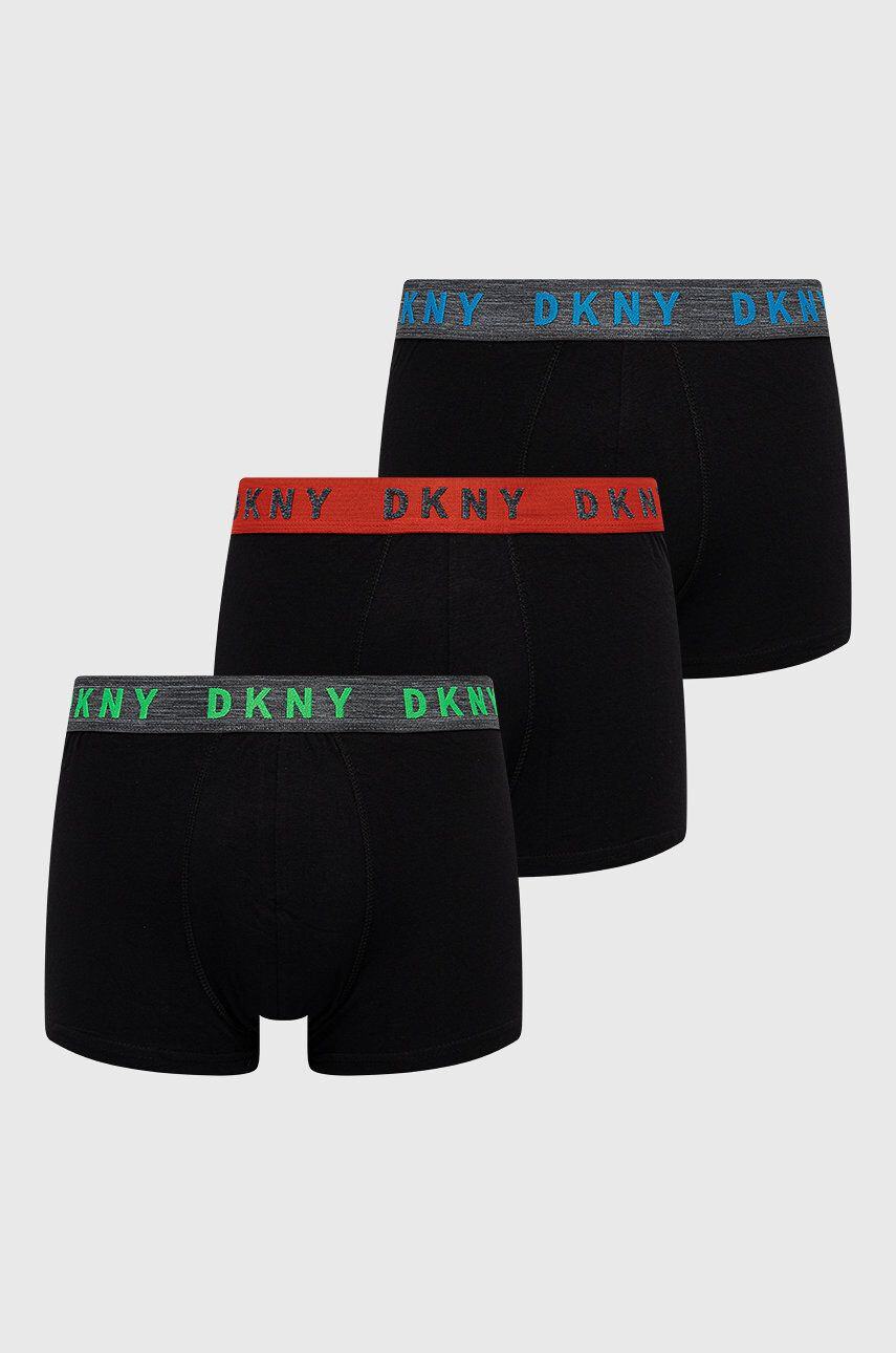 DKNY Boxerky (3-pack) pánské černá barva - Pepit.cz