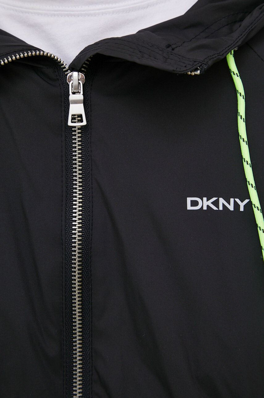 DKNY Bunda dámská černá barva přechodná - Pepit.cz