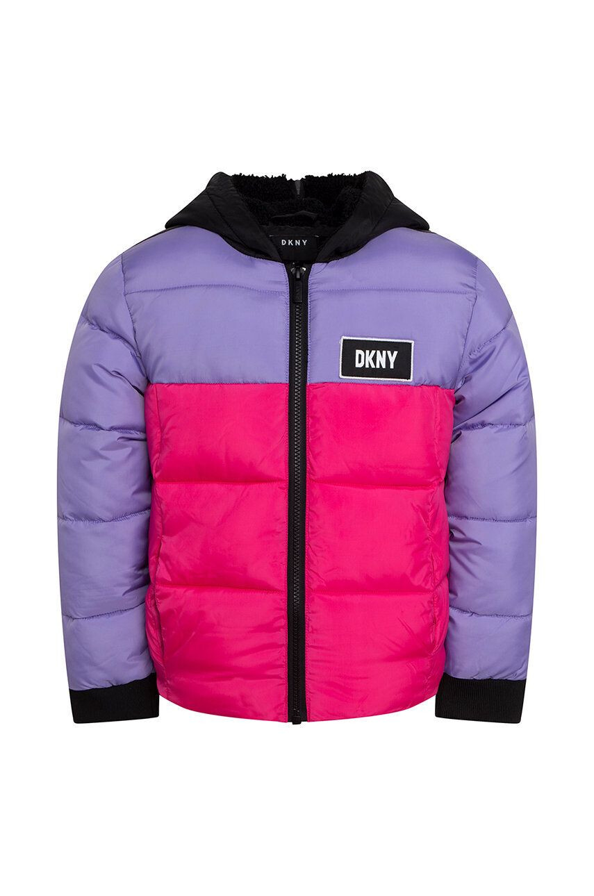 DKNY Dětská bunda růžová barva - Pepit.cz