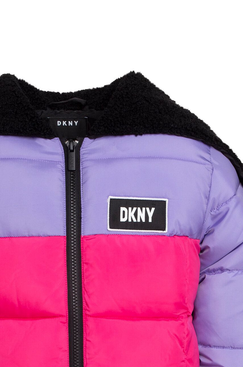 DKNY Dětská bunda růžová barva - Pepit.cz