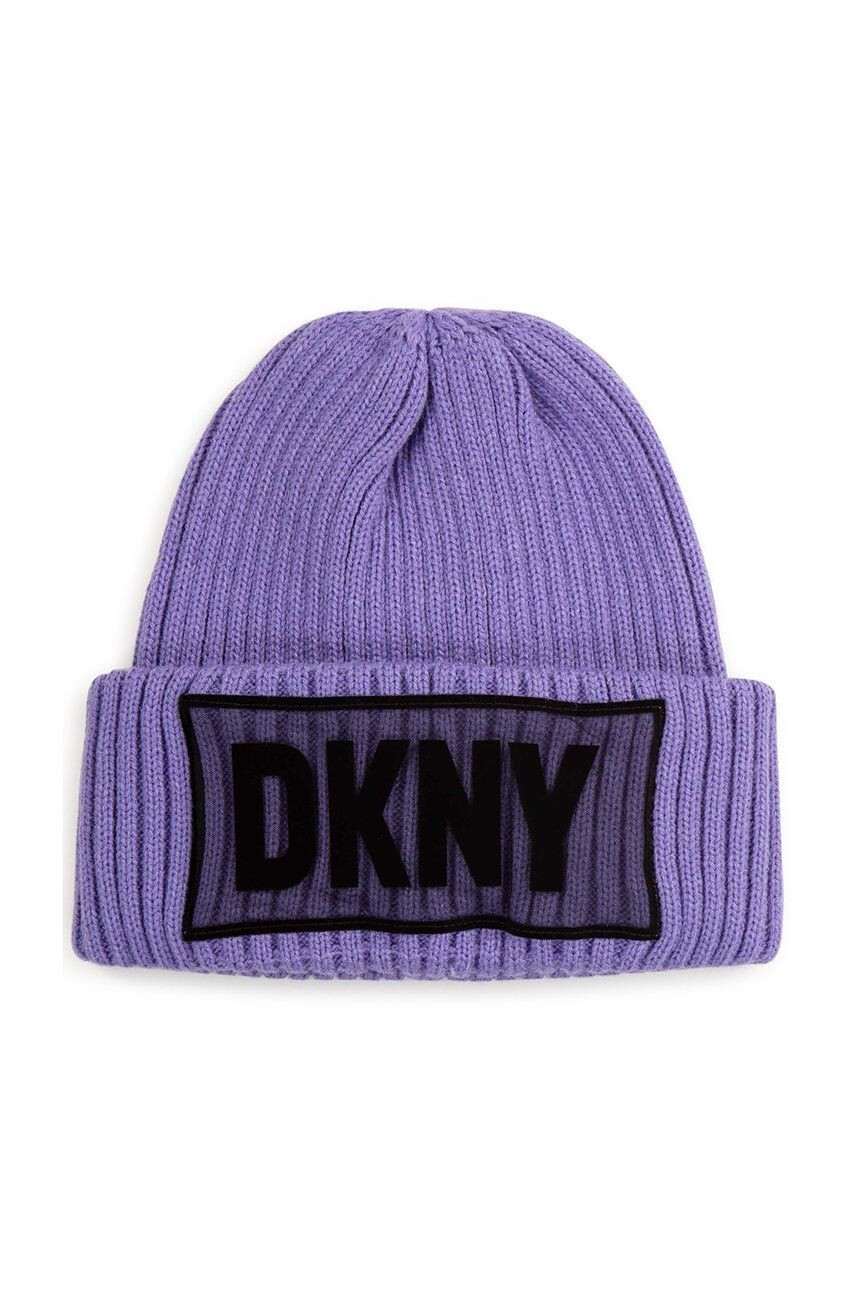 DKNY Dětska čepice fialová barva - Pepit.cz