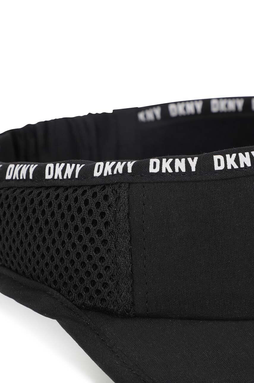 DKNY Dětská kšiltovka černá barva s potiskem - Pepit.cz