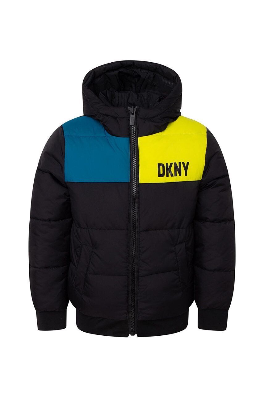 DKNY Dětská oboustranná bunda bílá barva - Pepit.cz