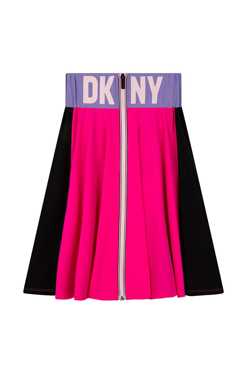 DKNY Dětská sukně růžová barva mini áčková - Pepit.cz