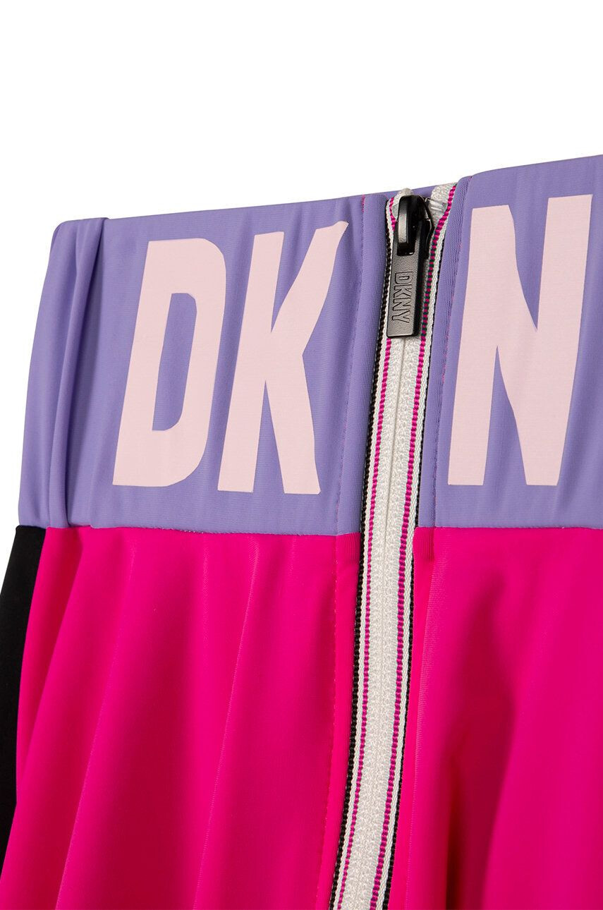 DKNY Dětská sukně růžová barva mini áčková - Pepit.cz