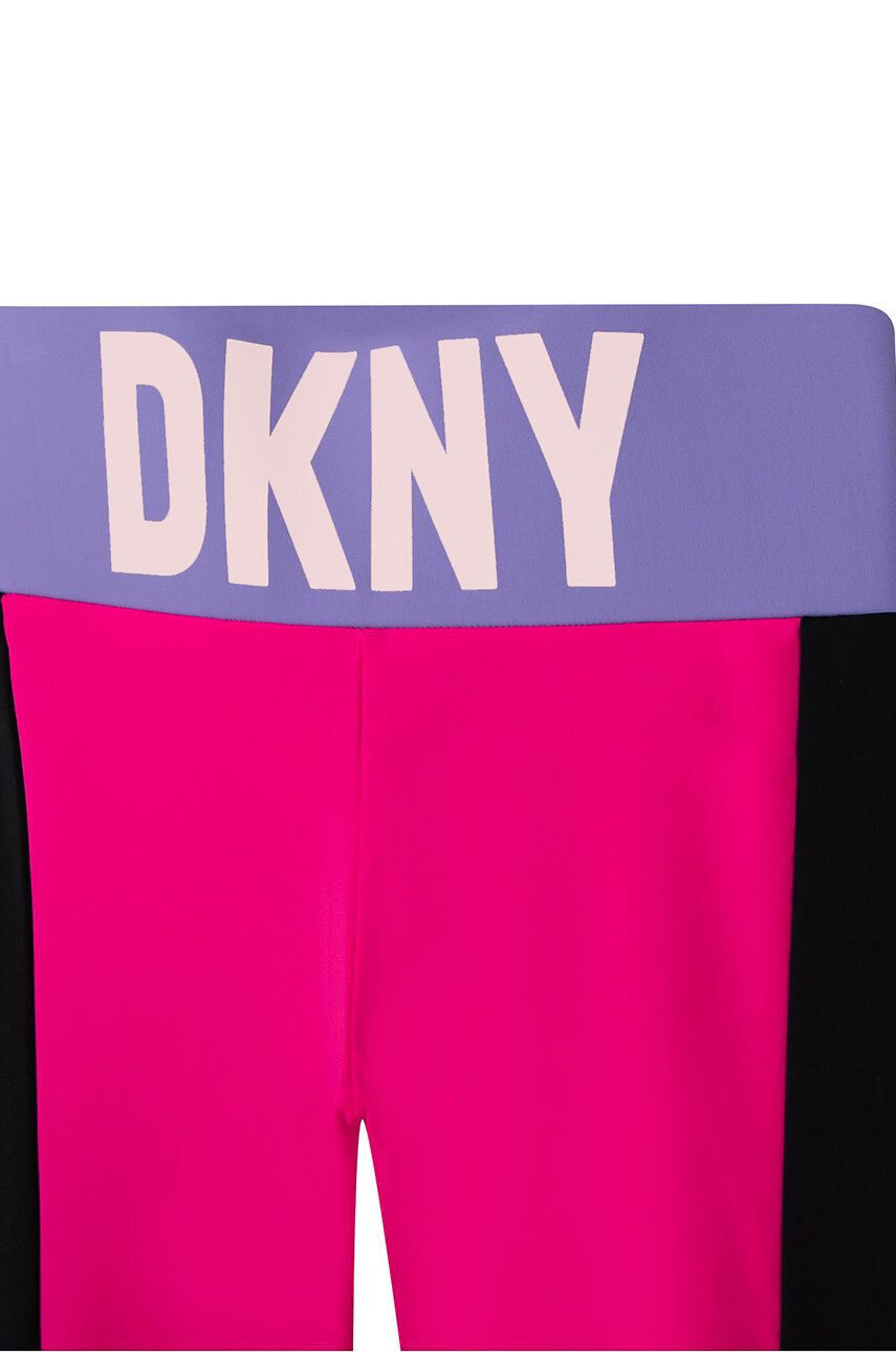 DKNY Dětské legíny růžová barva vzorované - Pepit.cz