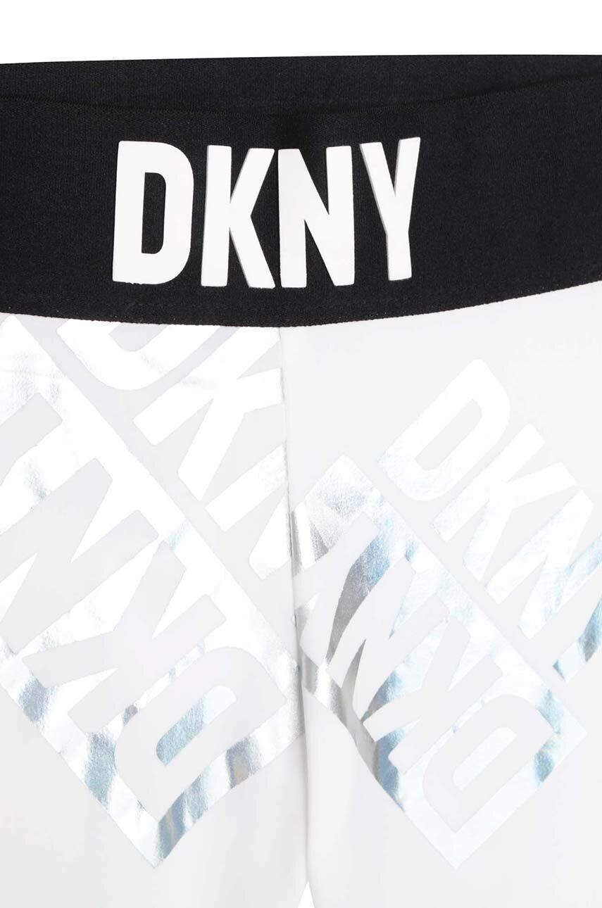 DKNY Dětské legíny bílá barva vzorované - Pepit.cz