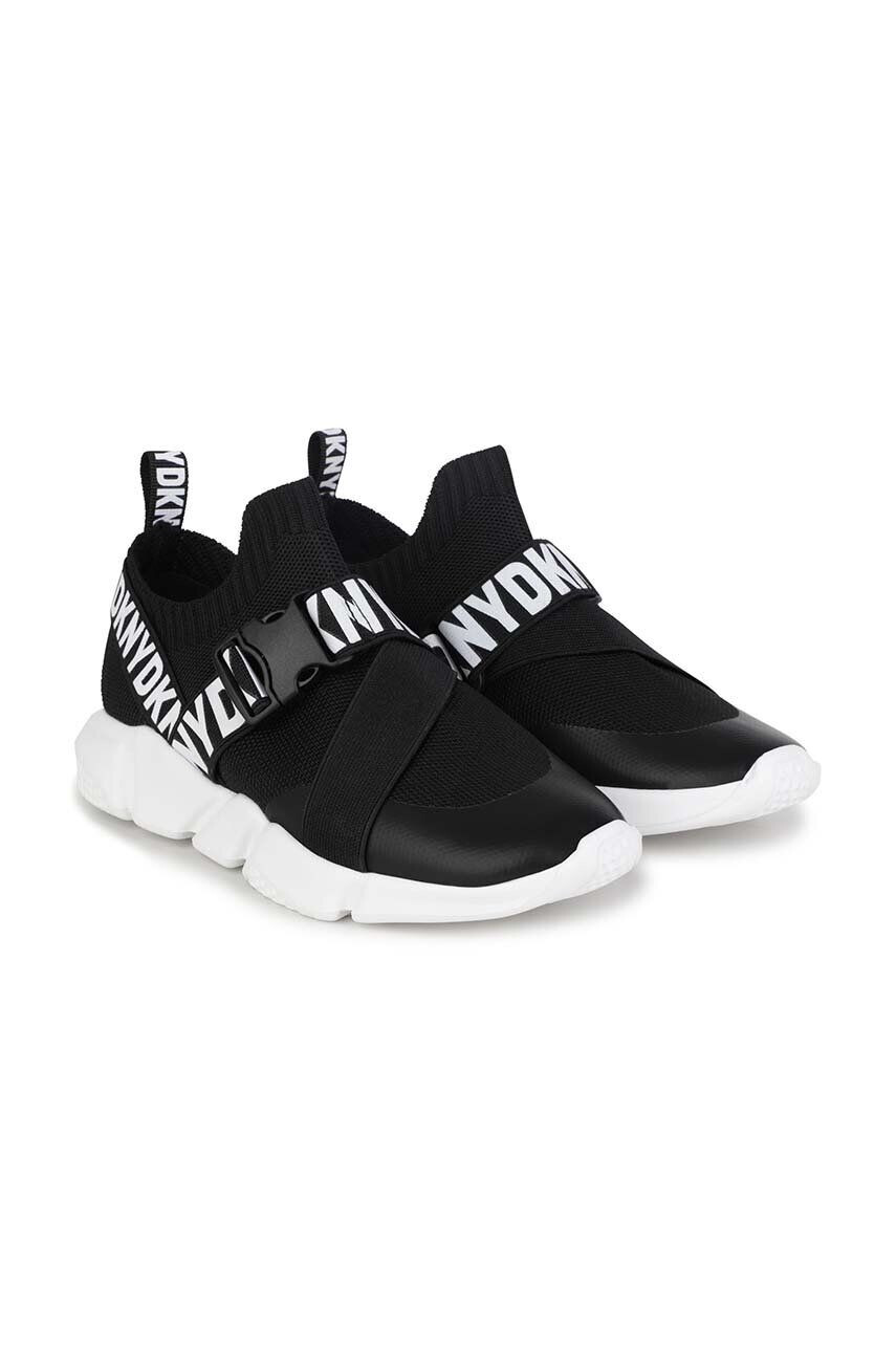 DKNY Dětské sneakers boty černá barva - Pepit.cz