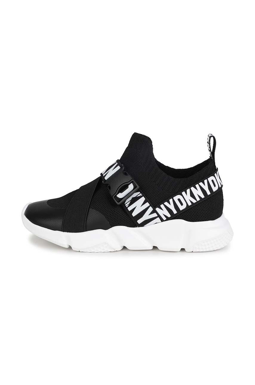 DKNY Dětské sneakers boty černá barva - Pepit.cz