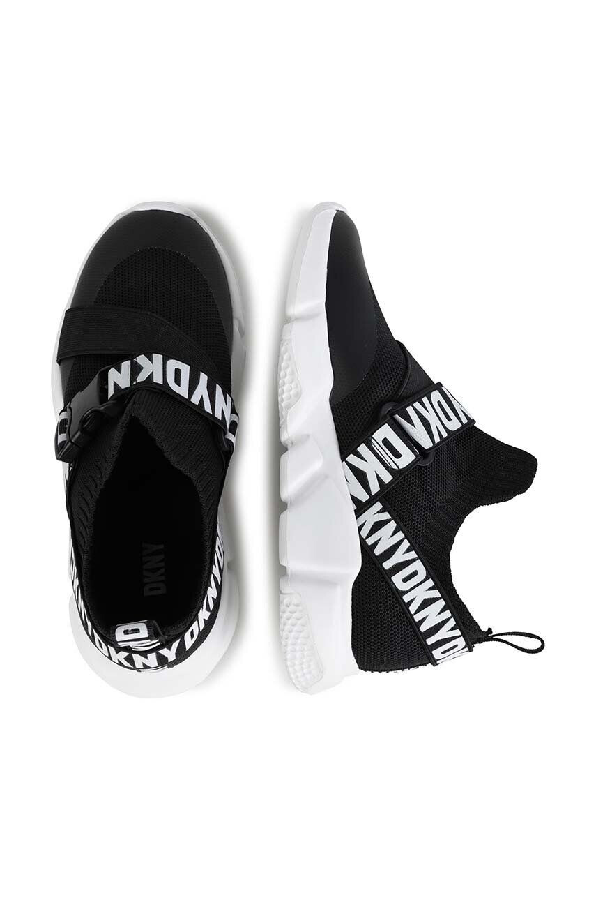 DKNY Dětské sneakers boty černá barva - Pepit.cz