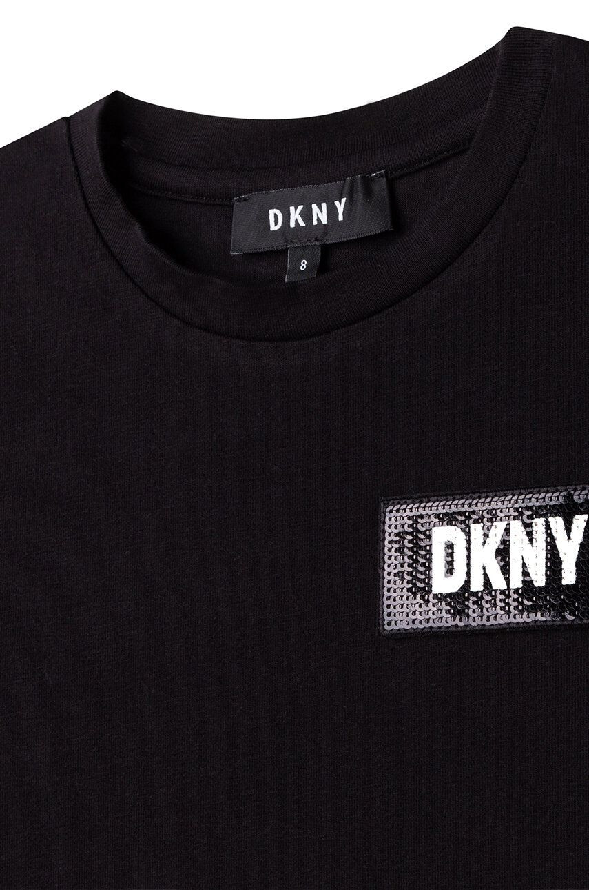 DKNY Dětské tričko černá barva - Pepit.cz