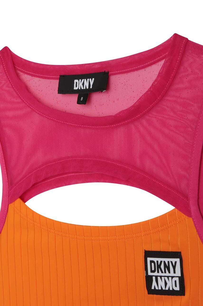 DKNY Dětský top oranžová barva - Pepit.cz