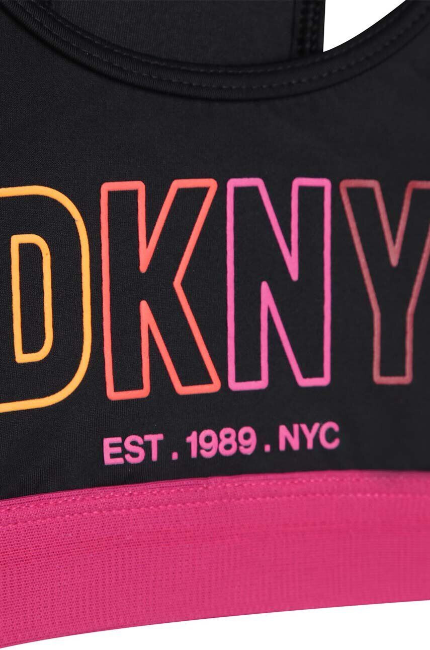 DKNY Dvoudílné dětské plavky černá barva - Pepit.cz