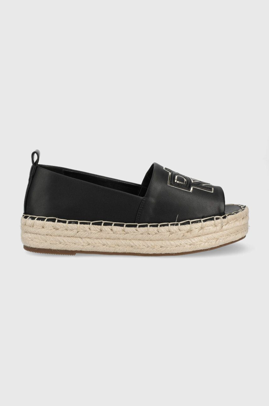 DKNY Espadrilky Maddy černá barva na platformě - Pepit.cz