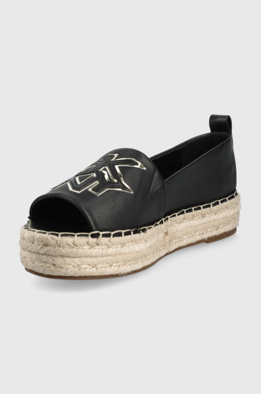 DKNY Espadrilky Maddy černá barva na platformě - Pepit.cz