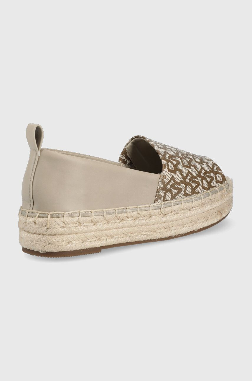 DKNY Espadrilky Magan béžová barva na platformě - Pepit.cz