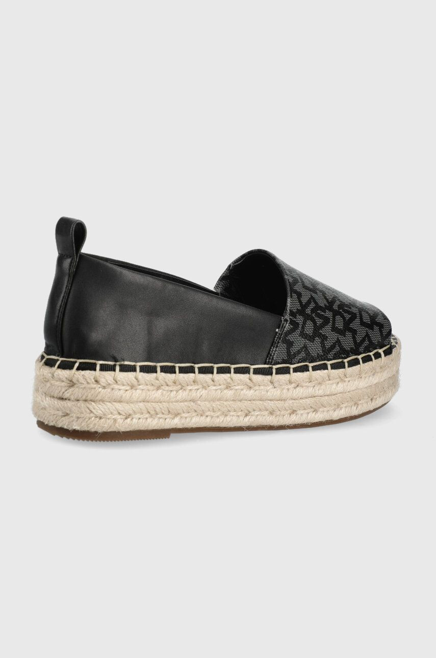 DKNY Espadrilky Magan černá barva na platformě - Pepit.cz