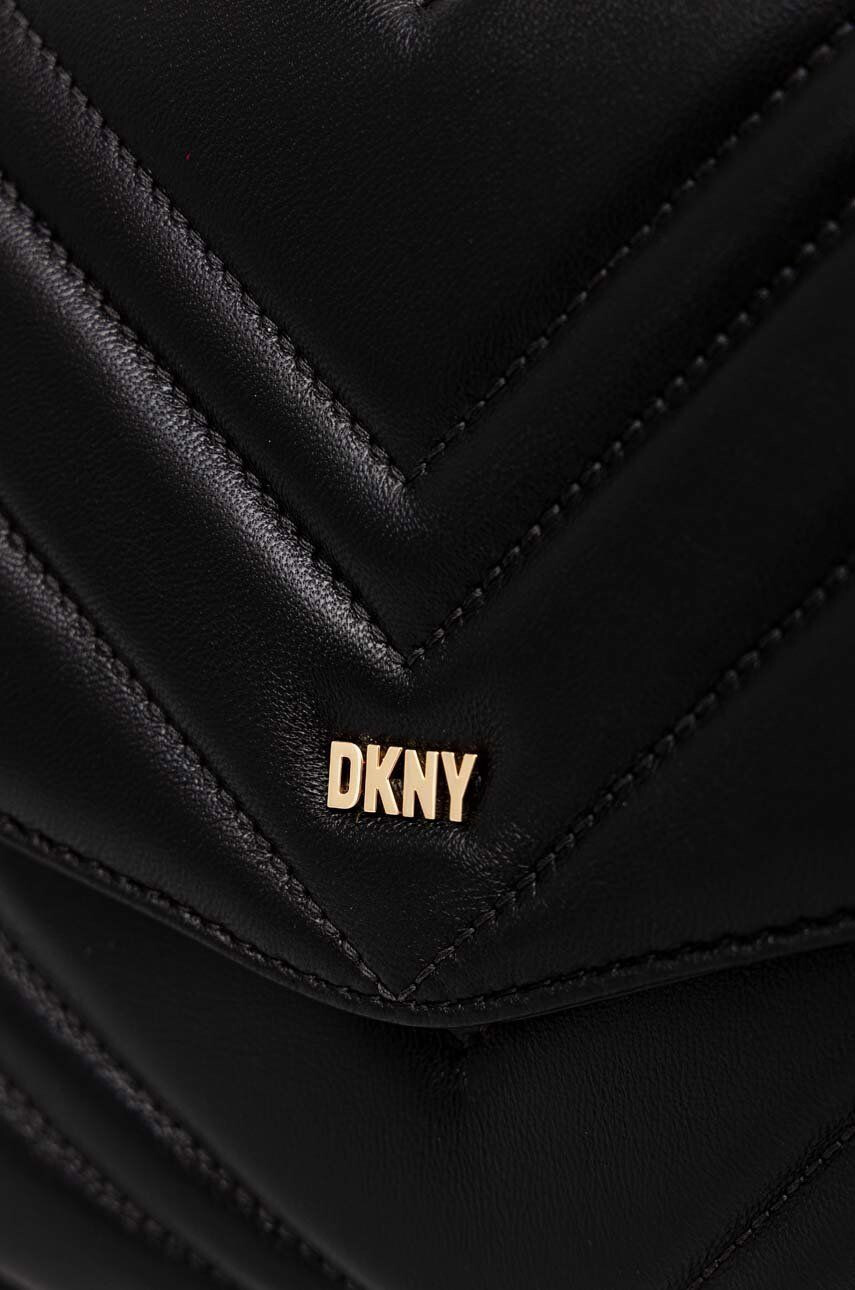 DKNY Kožená kabelka zelená barva - Pepit.cz