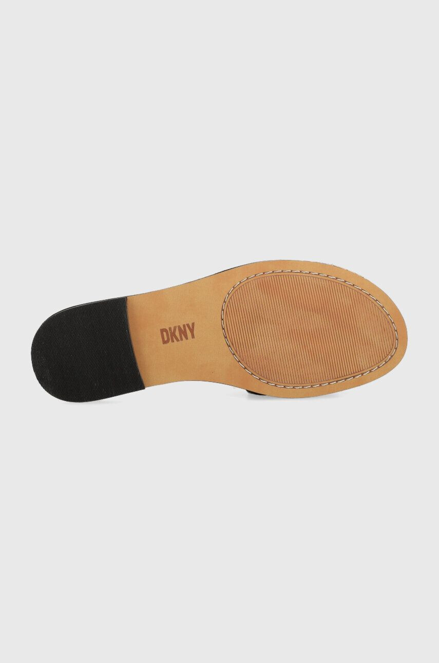 DKNY Kožené pantofle GRACEN dámské černá barva K1381707 - Pepit.cz