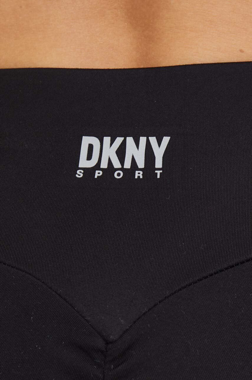 DKNY Legíny dámské černá barva hladké - Pepit.cz