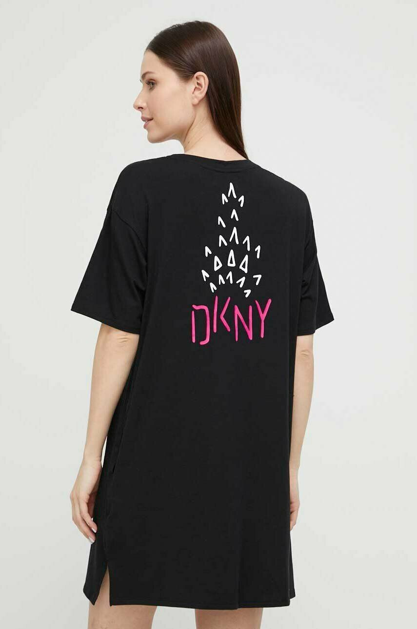 DKNY Noční košile dámská černá barva - Pepit.cz