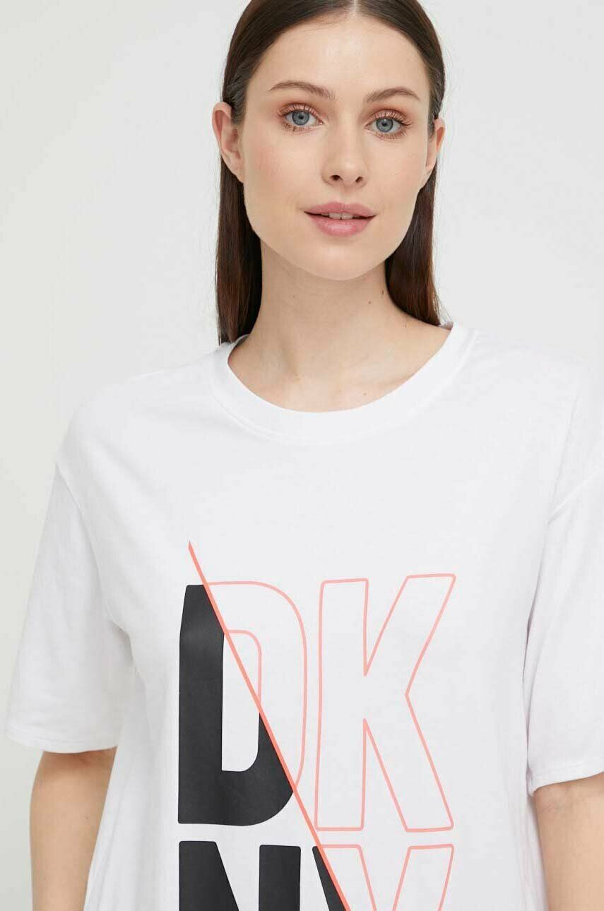 DKNY Noční košile dámská bílá barva - Pepit.cz