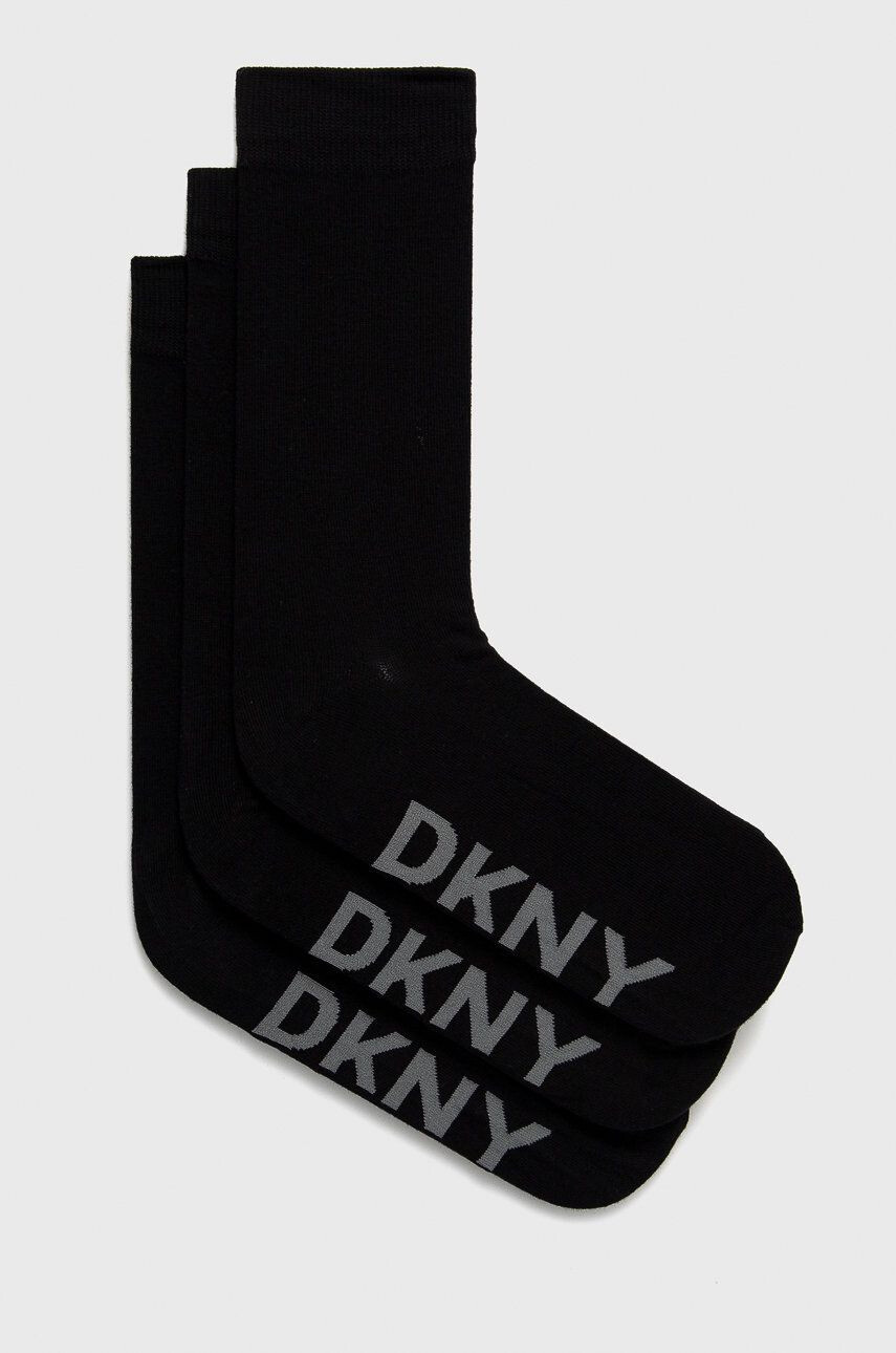 DKNY Ponožky (3-pack) pánské černá barva - Pepit.cz