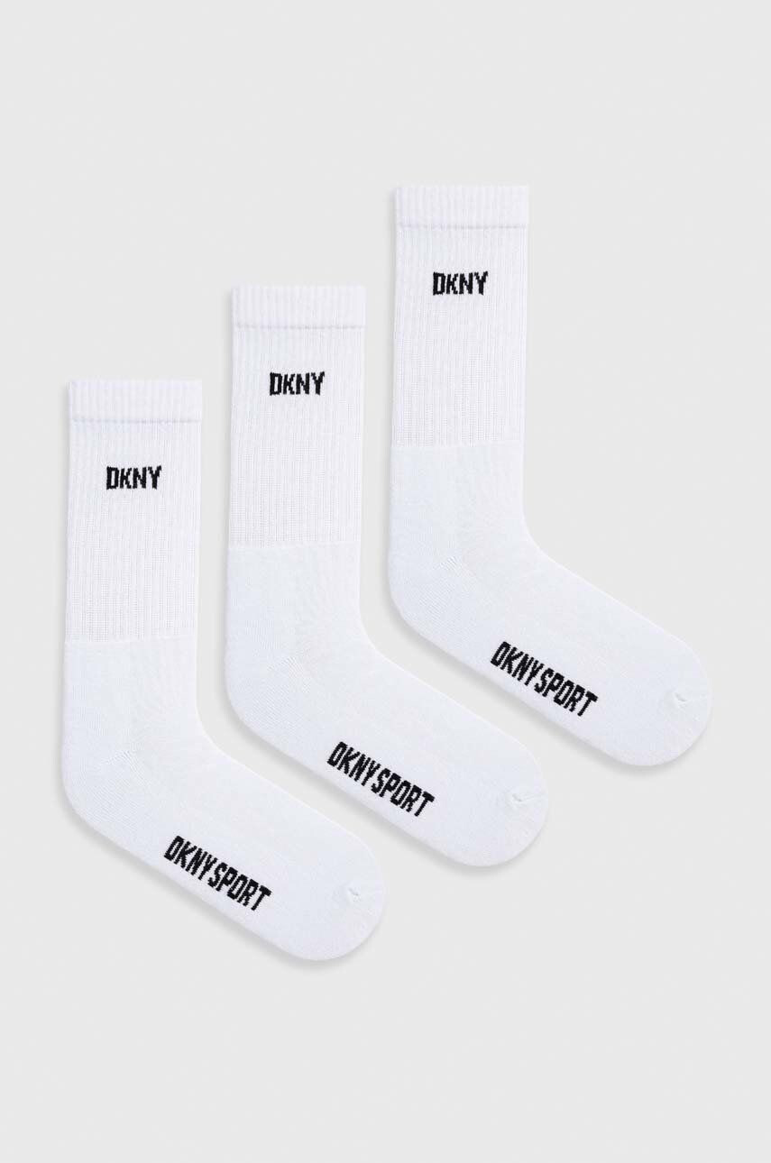 DKNY Ponožky 3-pack pánské bílá barva - Pepit.cz