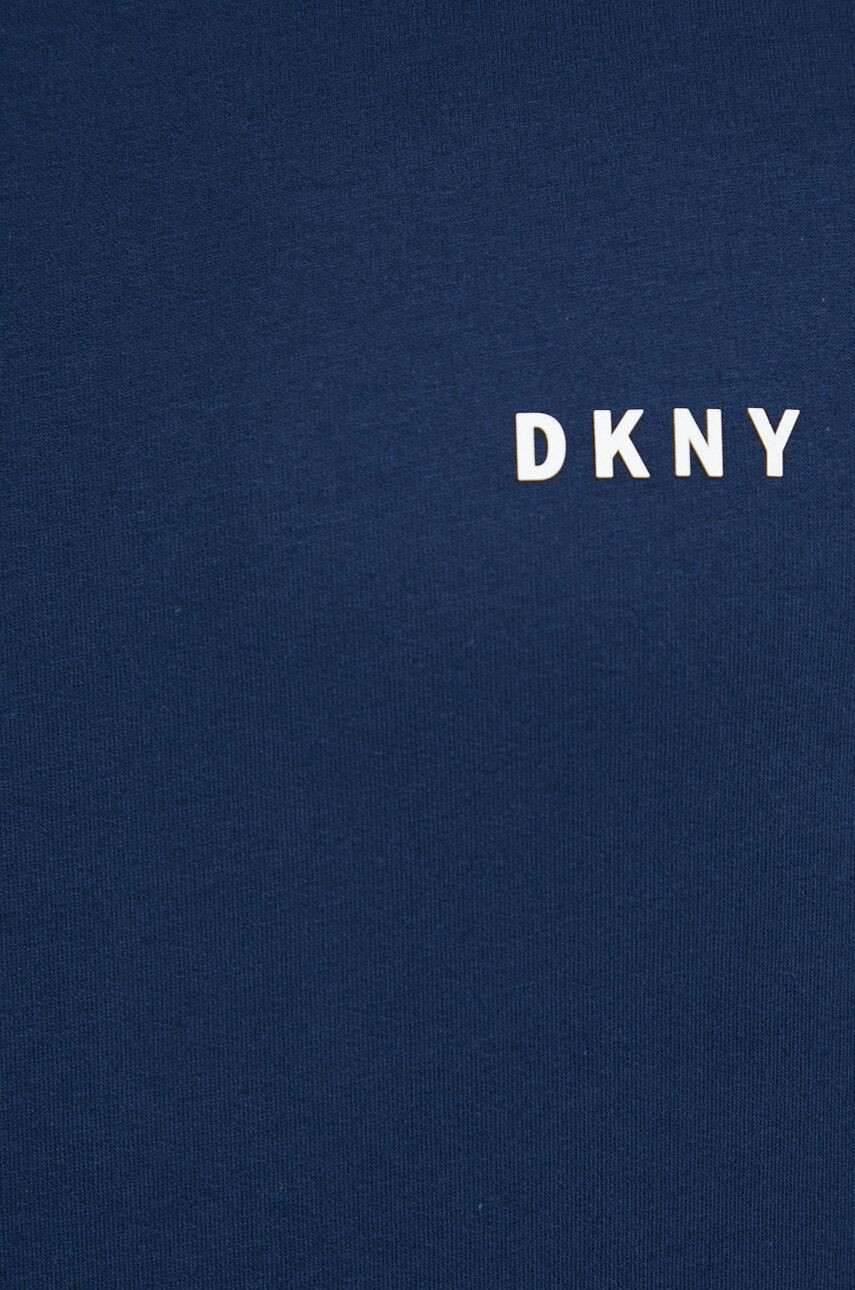 DKNY Pyžamová mikina pánská tmavomodrá barva s potiskem - Pepit.cz