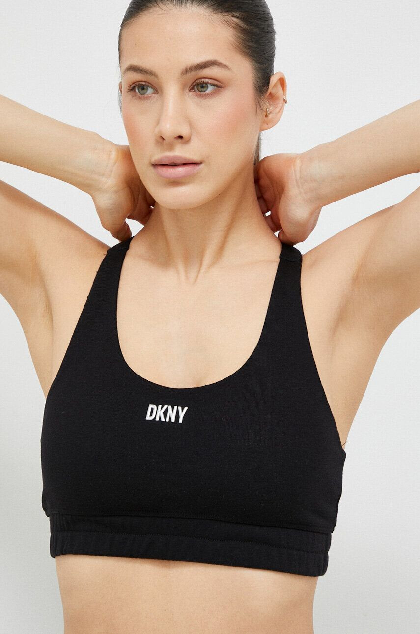 DKNY Sportovní podprsenka černá barva - Pepit.cz