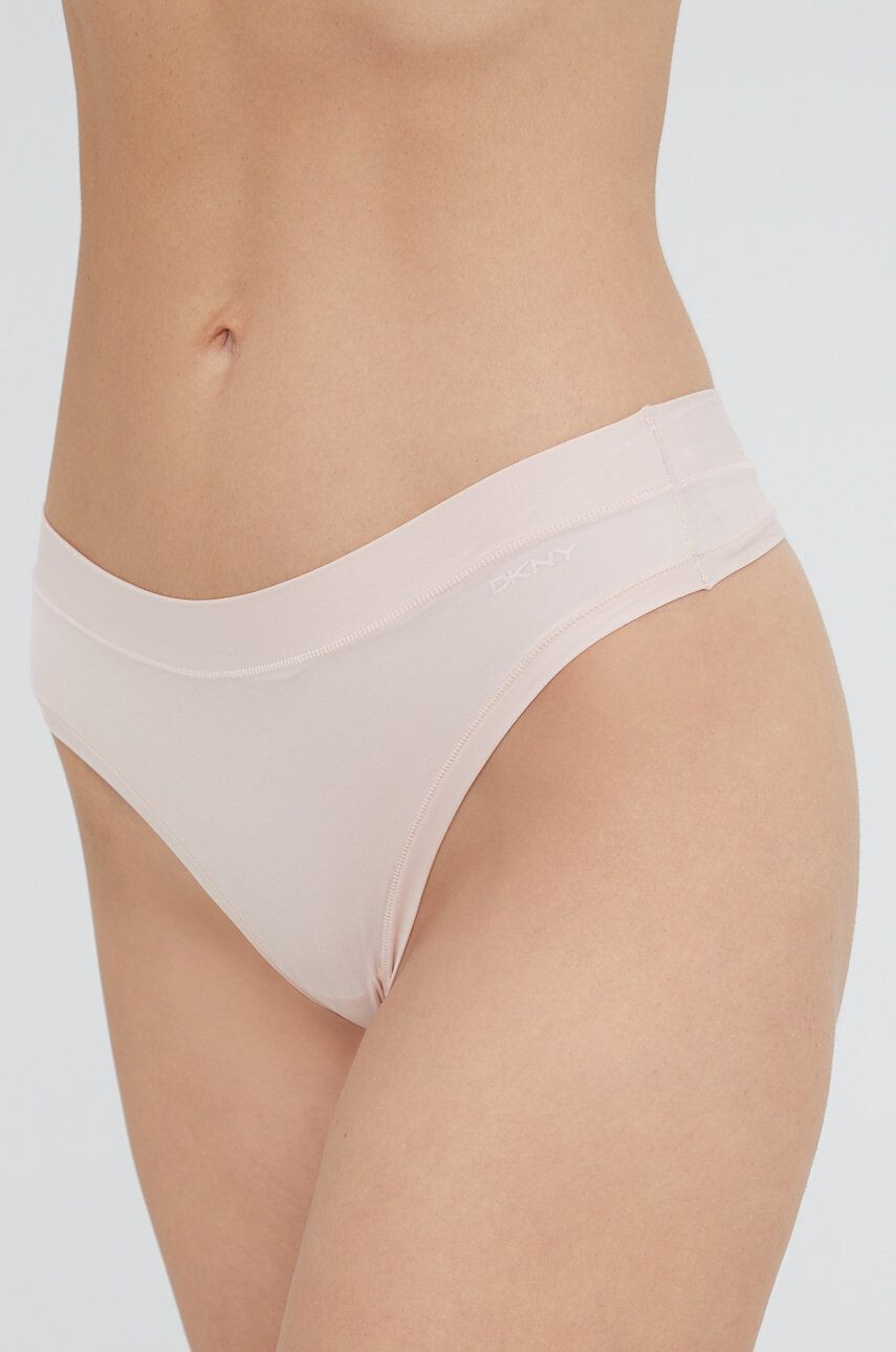 DKNY Tanga růžová barva - Pepit.cz