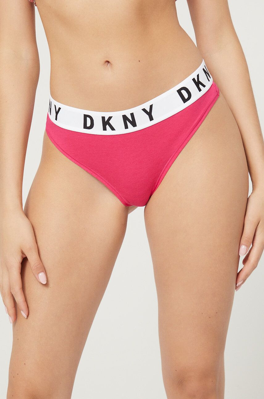 DKNY Tanga zelená barva - Pepit.cz