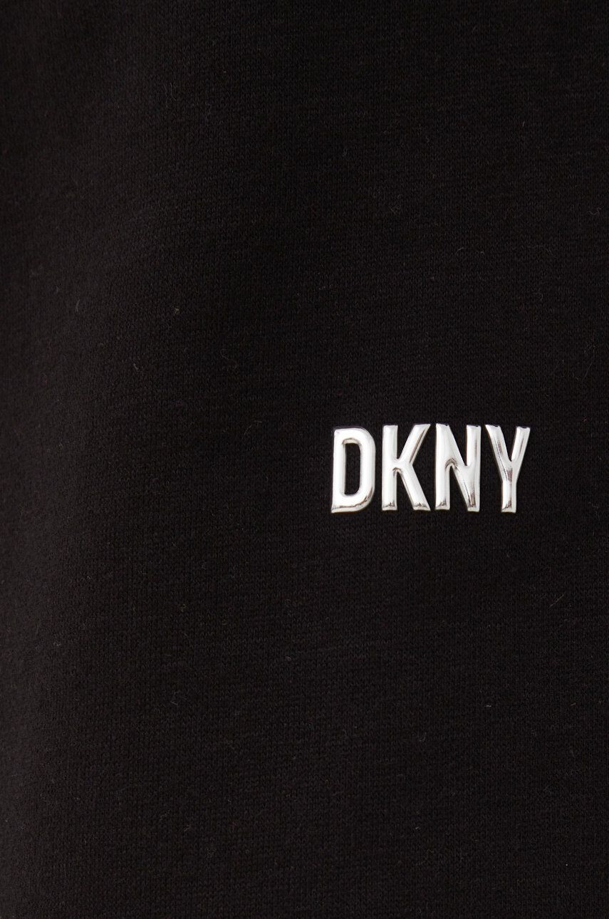 DKNY Tepláky dámské černá barva hladké - Pepit.cz