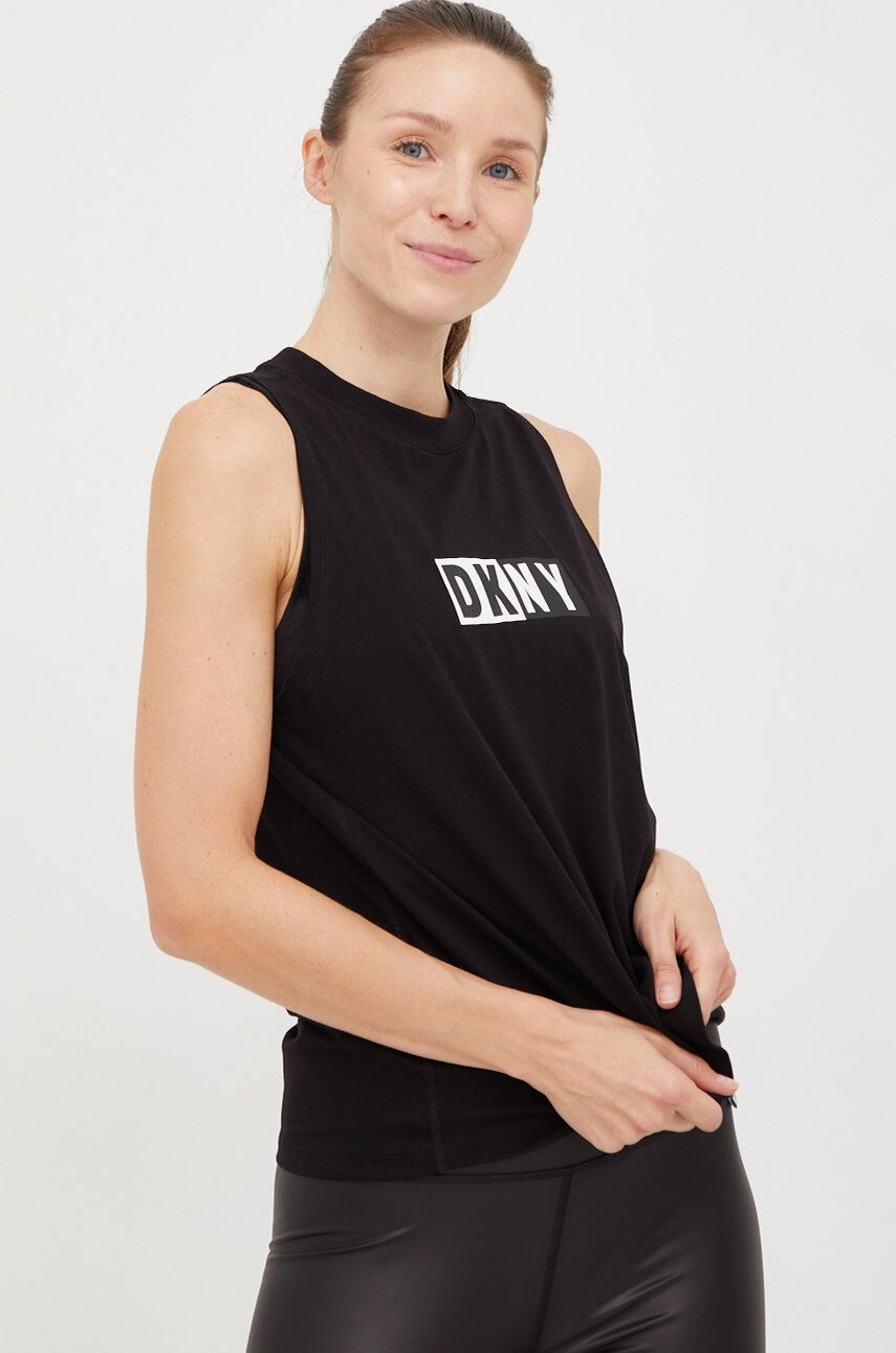 DKNY Top dámský růžová barva s pologolfem - Pepit.cz