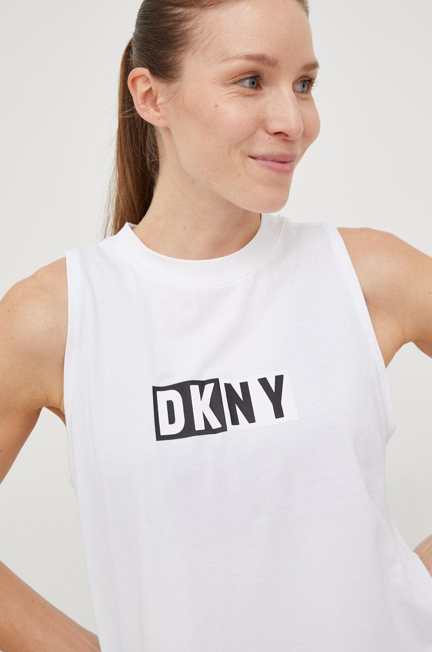 DKNY Top dámský bílá barva - Pepit.cz