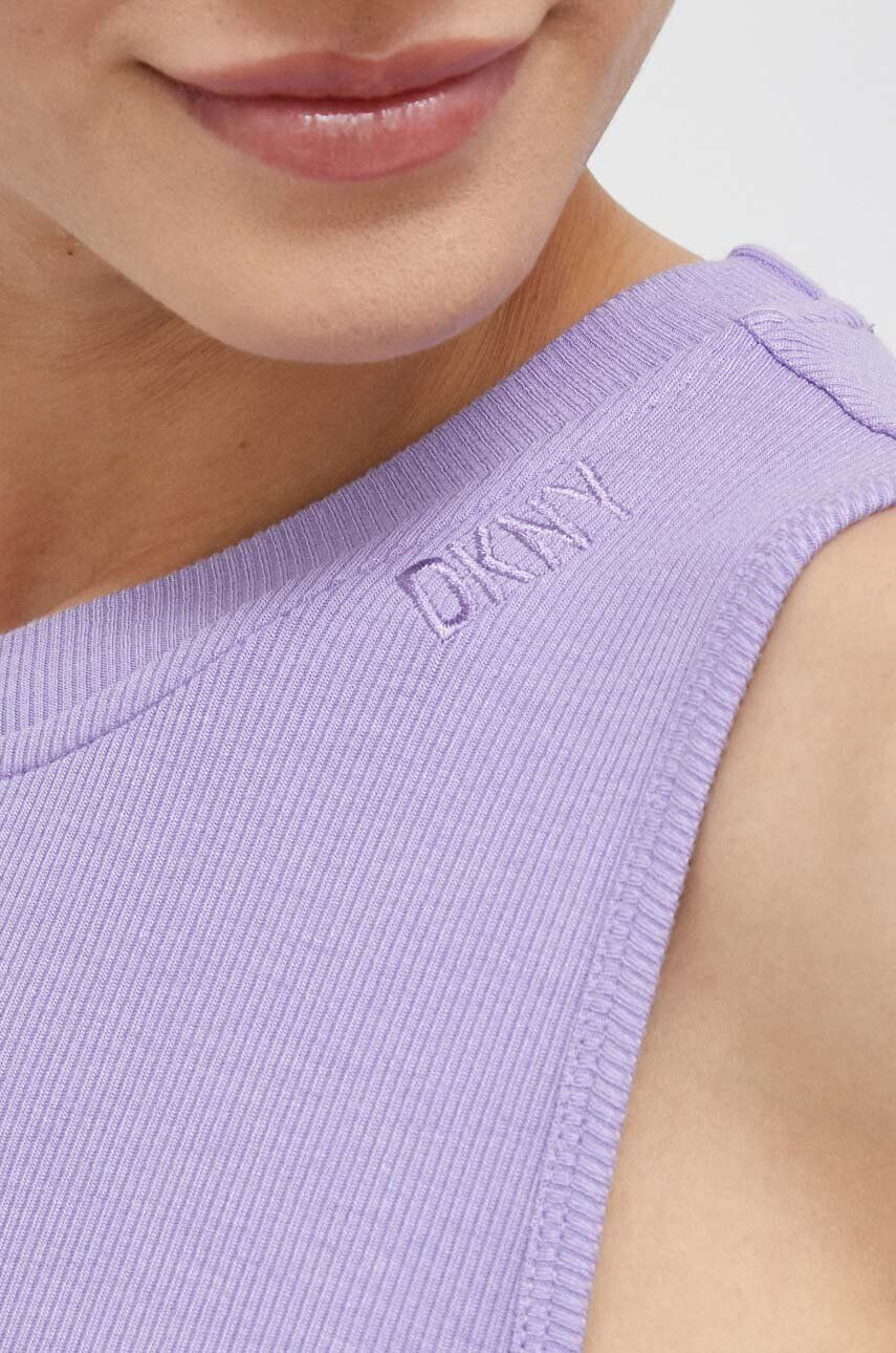 DKNY Top dámský fialová barva - Pepit.cz